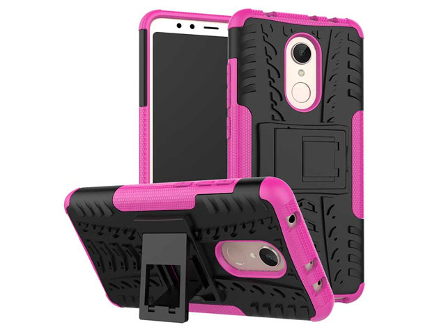Чехол Yotrix Shockproof case для Xiaomi Redmi 5 (розовый, пластиковый)