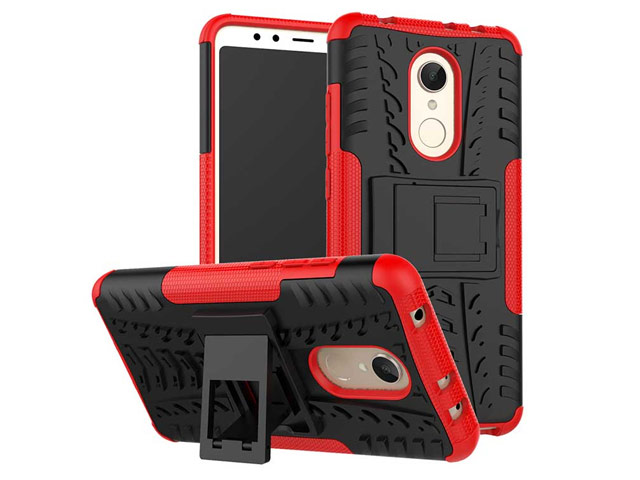 Чехол Yotrix Shockproof case для Xiaomi Redmi 5 (красный, пластиковый)