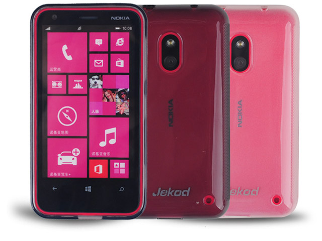 Чехол Jekod Soft case для Nokia Lumia 620 (белый, гелевый)