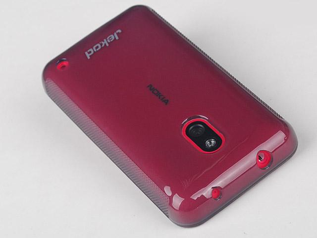 Чехол Jekod Soft case для Nokia Lumia 620 (белый, гелевый)