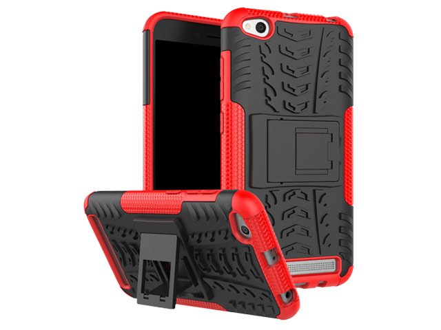Чехол Yotrix Shockproof case для Xiaomi Redmi 5A (красный, пластиковый)