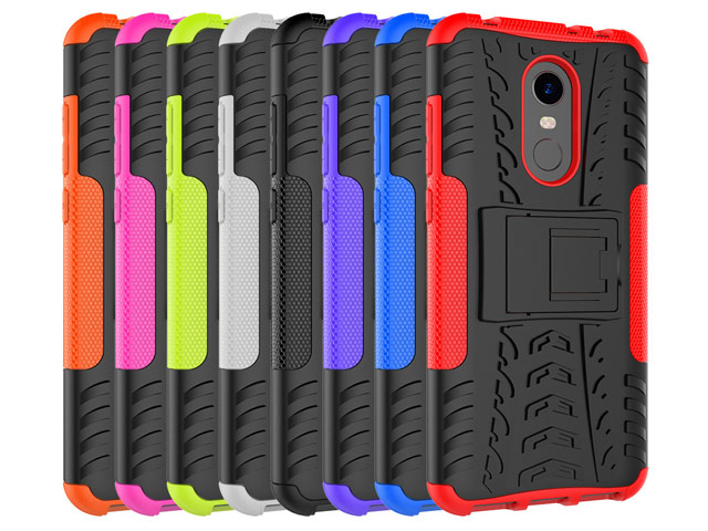 Чехол Yotrix Shockproof case для Xiaomi Redmi 5 plus (черный, пластиковый)