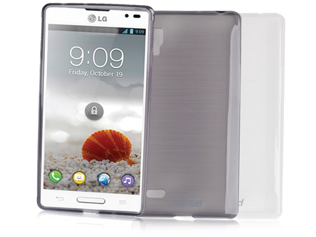 Чехол Jekod Soft case для LG Optimus L9 P765 (черный, гелевый)