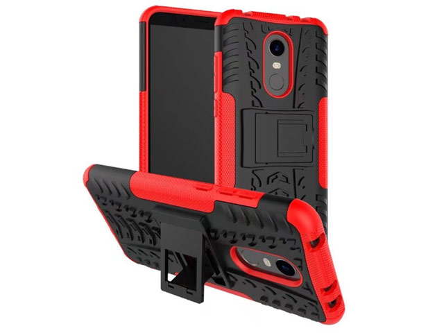 Чехол Yotrix Shockproof case для Xiaomi Redmi 5 plus (красный, пластиковый)