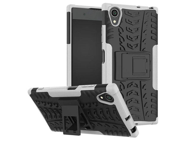 Чехол Yotrix Shockproof case для Sony Xperia XA1 plus (белый, пластиковый)