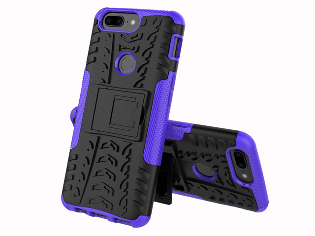 Чехол Yotrix Shockproof case для OnePlus 5T (фиолетовый, пластиковый)