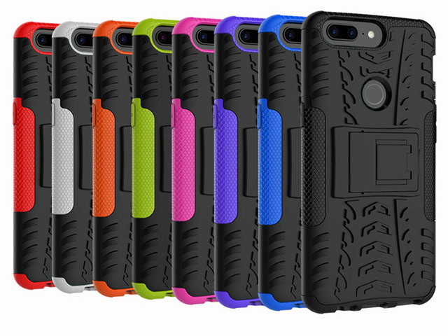 Чехол Yotrix Shockproof case для OnePlus 5T (фиолетовый, пластиковый)