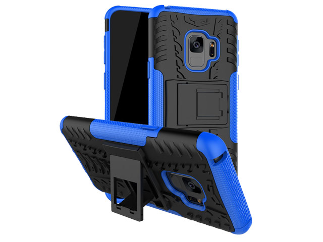 Чехол Yotrix Shockproof case для Samsung Galaxy S9 (синий, пластиковый)