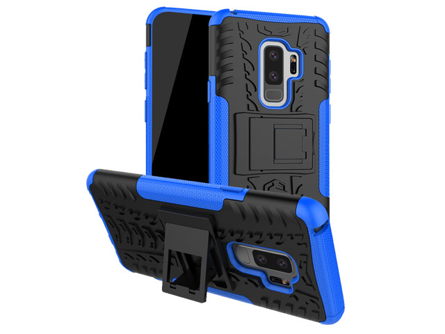 Чехол Yotrix Shockproof case для Samsung Galaxy S9 plus (синий, пластиковый)