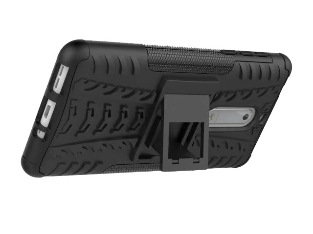 Чехол Yotrix Shockproof case для Nokia 5 (черный, пластиковый)