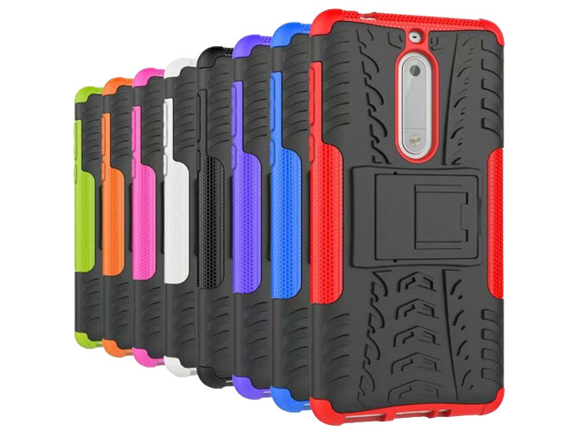 Чехол Yotrix Shockproof case для Nokia 5 (черный, пластиковый)