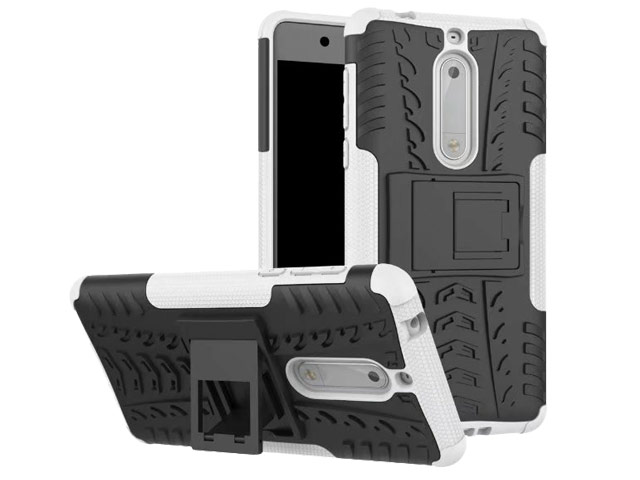 Чехол Yotrix Shockproof case для Nokia 5 (белый, пластиковый)