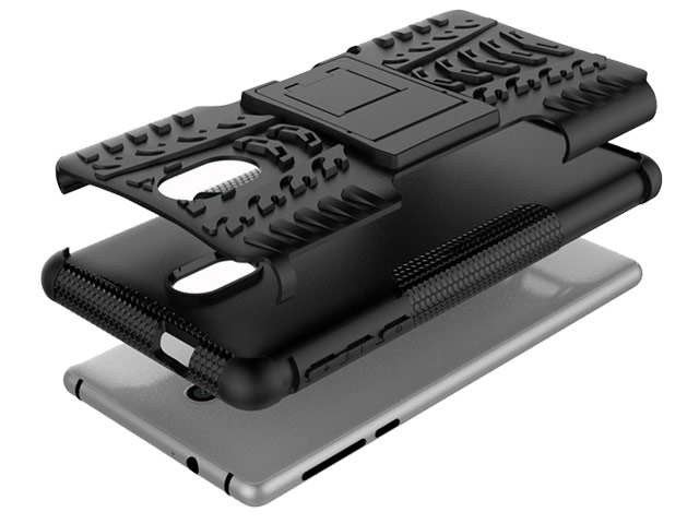 Чехол Yotrix Shockproof case для Nokia 3 (белый, пластиковый)
