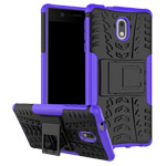 Чехол Yotrix Shockproof case для Nokia 3 (фиолетовый, пластиковый)