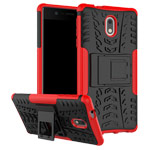 Чехол Yotrix Shockproof case для Nokia 3 (красный, пластиковый)