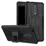 Чехол Yotrix Shockproof case для Nokia 8 (черный, пластиковый)