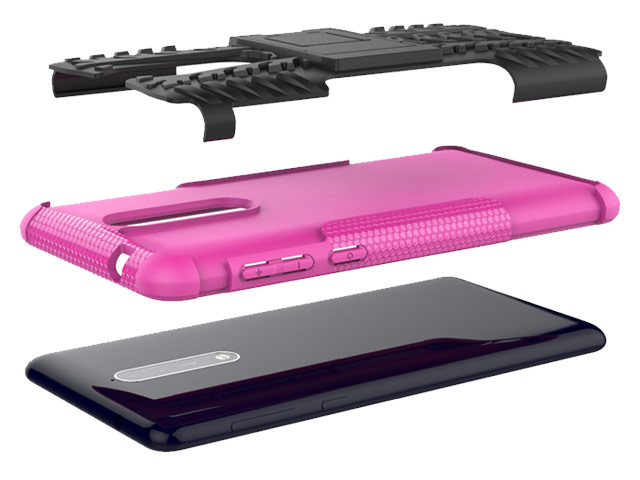 Чехол Yotrix Shockproof case для Nokia 8 (фиолетовый, пластиковый)
