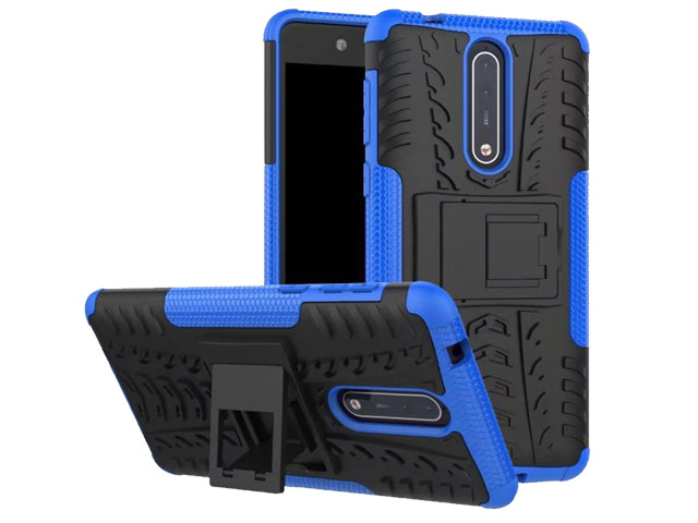Чехол Yotrix Shockproof case для Nokia 8 (синий, пластиковый)