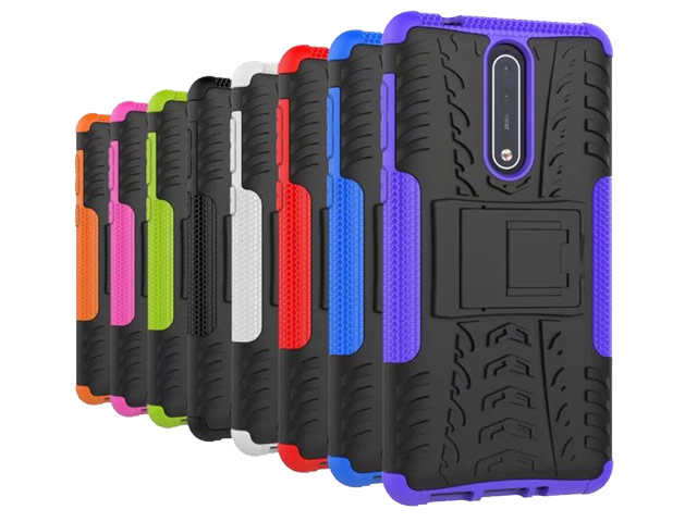 Чехол Yotrix Shockproof case для Nokia 8 (синий, пластиковый)