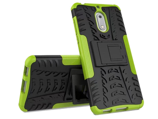 Чехол Yotrix Shockproof case для Nokia 6 (зеленый, пластиковый)