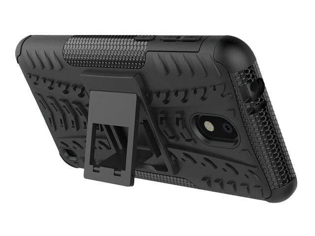 Чехол Yotrix Shockproof case для Nokia 2 (черный, пластиковый)