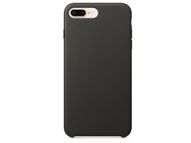 Чехол Yotrix SnapCase Premuim для Apple iPhone 8 plus (темно-серый, кожаный)