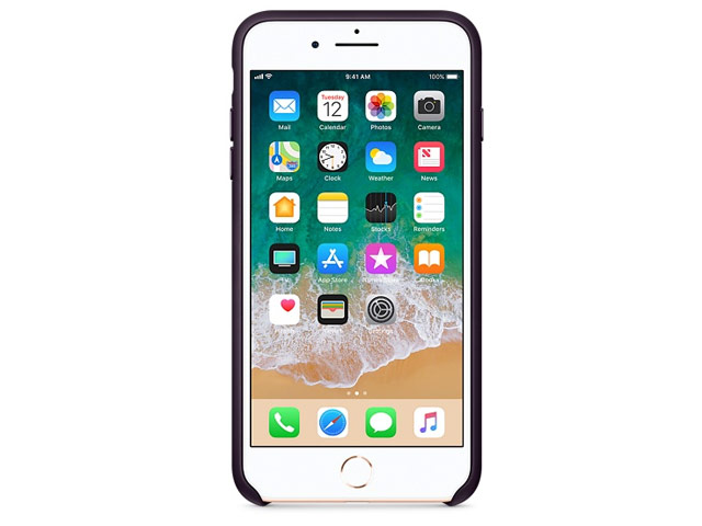 Чехол Yotrix SnapCase Premuim для Apple iPhone 8 plus (фиолетовый, кожаный)