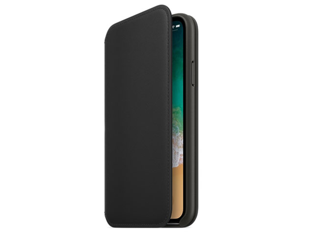 Чехол Yotrix LeatherFolio для Apple iPhone X (черный, кожаный)