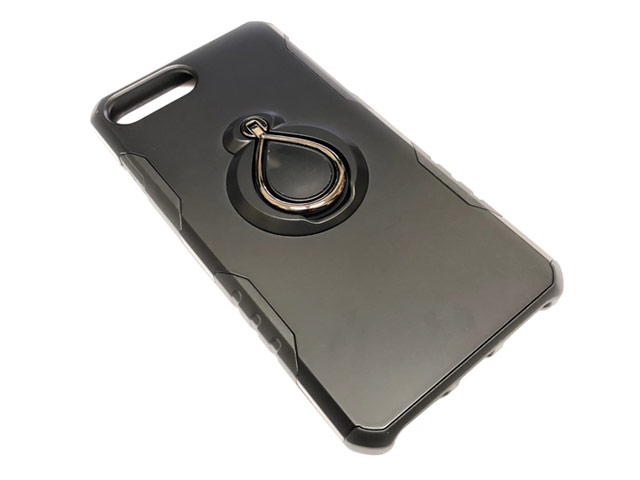 Чехол Yotrix RingCase для Apple iPhone 8 plus (черный, пластиковый)