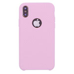 Чехол Yotrix LiquidSilicone Dotted для Apple iPhone X (розовый/оранжевый, гелевый)
