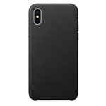 Чехол Yotrix SnapCase Premuim для Apple iPhone X (черный, кожаный)