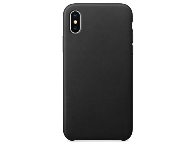 Чехол Yotrix SnapCase Premuim для Apple iPhone X (черный, кожаный)