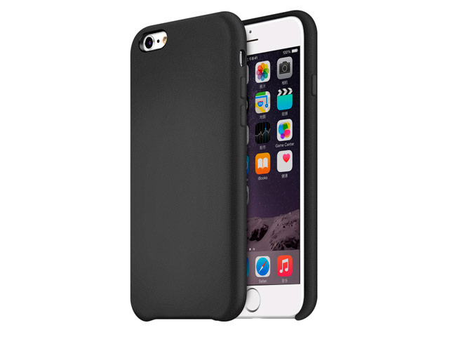 Чехол Yotrix SnapCase Premuim для Apple iPhone 6S (черный, кожаный)