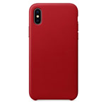 Чехол Yotrix SnapCase Premuim для Apple iPhone X (красный, кожаный)