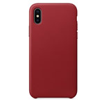 Чехол Yotrix SnapCase Premuim для Apple iPhone X (темно-красный, кожаный)