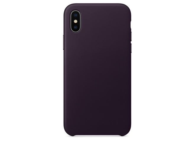 Чехол Yotrix SnapCase Premuim для Apple iPhone X (фиолетовый, кожаный)