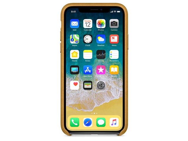 Чехол Yotrix SnapCase Premuim для Apple iPhone X (коричневый, кожаный)