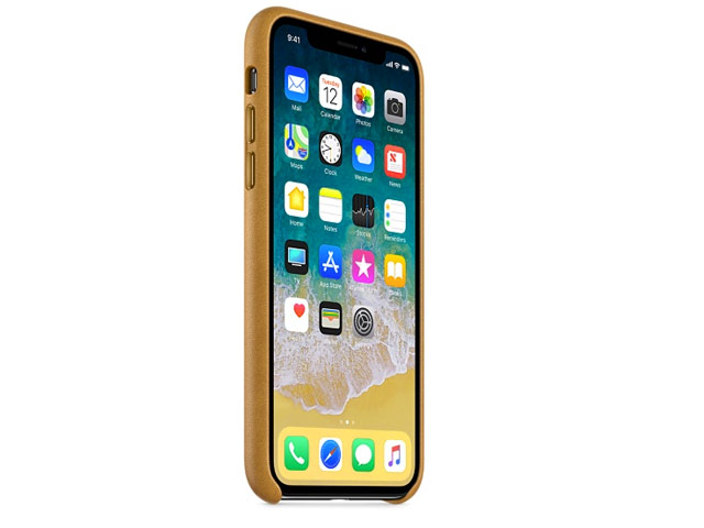 Чехол Yotrix SnapCase Premuim для Apple iPhone X (коричневый, кожаный)