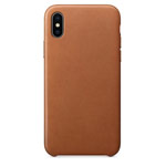 Чехол Yotrix SnapCase Premuim для Apple iPhone X (темно-коричневый, кожаный)