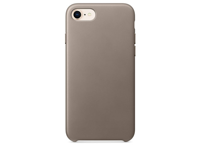 Чехол Yotrix SnapCase Premuim для Apple iPhone 8 (серый, кожаный)