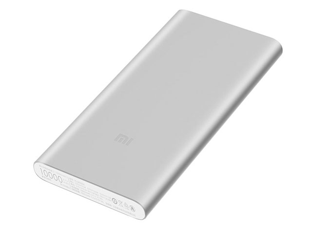 Внешняя батарея Xiaomi Mi Power Bank 2S универсальная (10000 mAh, серебристая, алюминиевая, 2xUSB, Fast Charge)