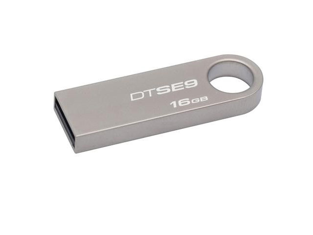 Флеш-карта Kingston DataTraveler SE9 (16Gb, USB 2.0, серебристая)