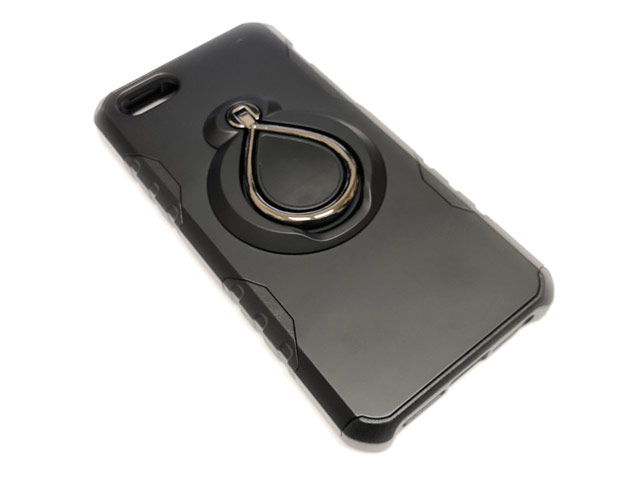 Чехол Yotrix RingCase для Apple iPhone SE (черный, пластиковый)