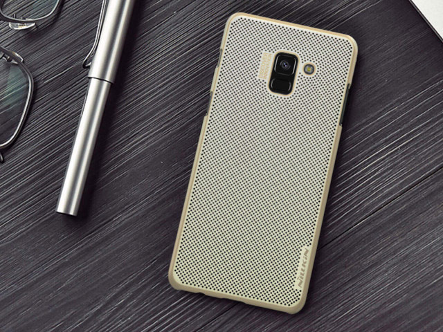 Чехол Nillkin Air case для Samsung Galaxy A8 plus 2018 (золотистый, пластиковый)