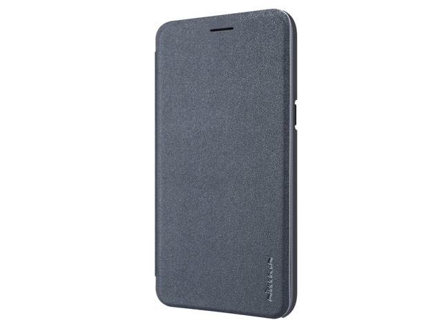 Чехол Nillkin Sparkle Leather Case для Samsung Galaxy J2 pro 2018 (темно-серый, винилискожа)