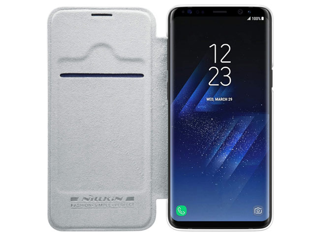 Чехол Nillkin Qin leather case для Samsung Galaxy S9 plus (белый, кожаный)