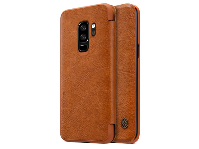 Чехол Nillkin Qin leather case для Samsung Galaxy S9 plus (коричневый, кожаный)