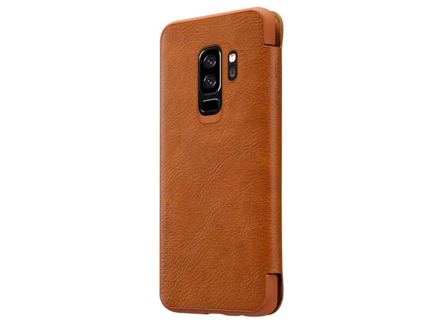 Чехол Nillkin Qin leather case для Samsung Galaxy S9 plus (коричневый, кожаный)