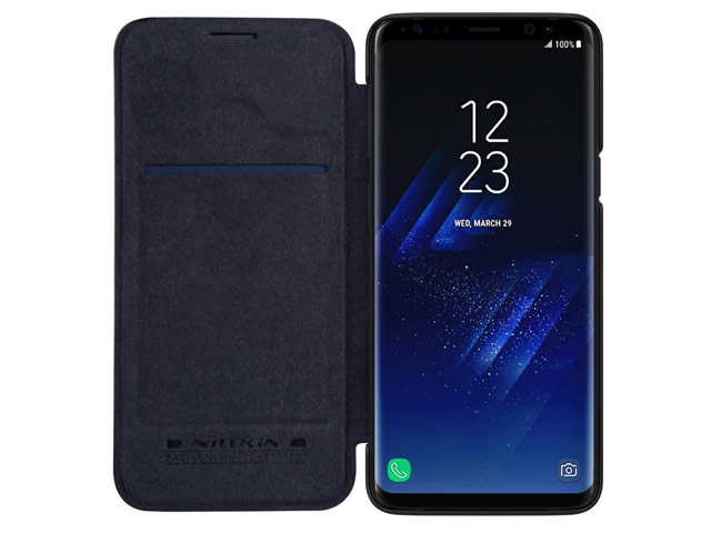 Чехол Nillkin Qin leather case для Samsung Galaxy S9 (черный, кожаный)