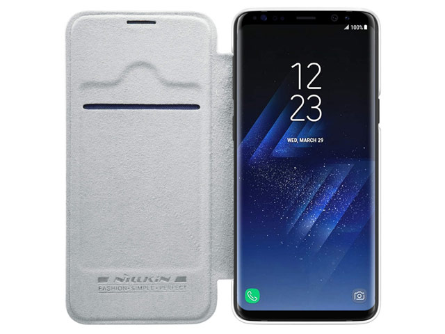 Чехол Nillkin Qin leather case для Samsung Galaxy S9 (белый, кожаный)